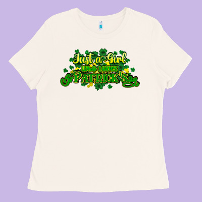 Just A Girl Who Loves St. Patrick's Day Ladies Tee Designed By Howdyjamesfarm