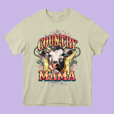 Country Mama Heavy Core Tee Designed By Howdyjamesfarm