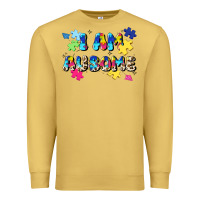 Antique Gold i am ausome Premium Sweatshirt - JahusDesignShop
