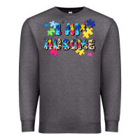 Charcoal Heather i am ausome Premium Sweatshirt - JahusDesignShop
