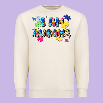 I Am Ausome Premium Sweatshirt Designed By Jahusdesignshop