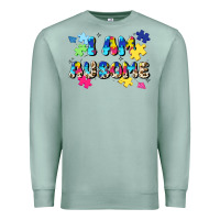 Seafoam i am ausome Premium Sweatshirt - JahusDesignShop