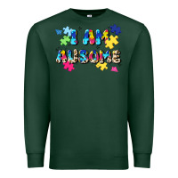 Sports Green i am ausome Premium Sweatshirt - JahusDesignShop