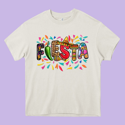 Fiesta Heavy Core Tee Designed By Ranaportraitstore