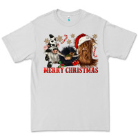 Dove Grey merry christmas heifer cow gnomies Premium Tee - CowGirlArtShop
