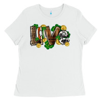 White Western love St. Patrick's Day Ladies Tee - CowGirlArtShop