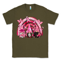 Army Green gnomes rainbow breast cancer Classic Tee - CowGirlArtShop