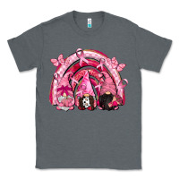 Charcoal Heather gnomes rainbow breast cancer Classic Tee - CowGirlArtShop