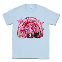 Dusty Blue gnomes rainbow breast cancer Classic Tee - CowGirlArtShop