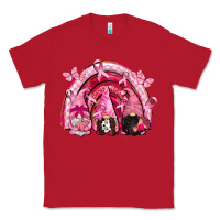 Red gnomes rainbow breast cancer Classic Tee - CowGirlArtShop