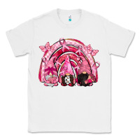 White gnomes rainbow breast cancer Classic Tee - CowGirlArtShop