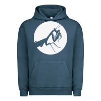 Pigment Midnight Navy praying mantis Urban Hoodie - DesigneFamous