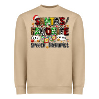 Mushroom santas favorite speech therapist Heavyweight Sweatshirt - AdoDesignShop