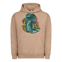 Pigment Burro Turquoise Cowboy Boots Urban Hoodie - JahusDesignShop