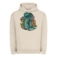 Pigment French Oak Turquoise Cowboy Boots Urban Hoodie - JahusDesignShop