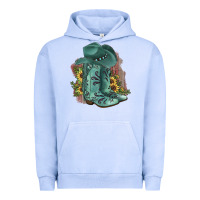 Pigment Grape Ice Turquoise Cowboy Boots Urban Hoodie - JahusDesignShop