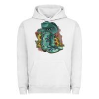Pigment Lunar Rock Turquoise Cowboy Boots Urban Hoodie - JahusDesignShop