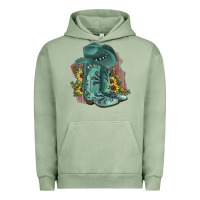 Pigment Oil Green Turquoise Cowboy Boots Urban Hoodie - JahusDesignShop