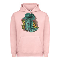 Pigment Salmon Turquoise Cowboy Boots Urban Hoodie - JahusDesignShop