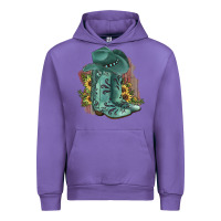 Tulip Turquoise Cowboy Boots Urban Hoodie - JahusDesignShop