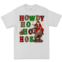 Dove Grey howdy ho ho hos christmas Premium Tee - CowGirlArtShop