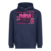 Navy mama its okay typography Heavyweight Hoodie - JahusDesignShop