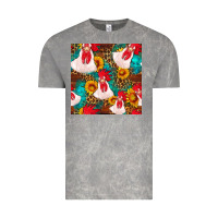 Cloud Rock western  chicken with sunflowers seamless pattern Vintage Tee - FaDigitalArtStudio
