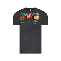 Vintage Black Peace Love Guinea Pigs Vintage Tee - Jasminsmagicworld