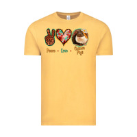 Vintage Mustard Peace Love Guinea Pigs Vintage Tee - Jasminsmagicworld