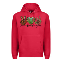 Cardinal Peace Love Orangutan Premium Hoodie - LillyAllenDesigns