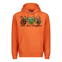Carrot Peace Love Orangutan Premium Hoodie - LillyAllenDesigns