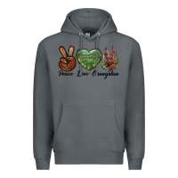 Rock Peace Love Orangutan Premium Hoodie - LillyAllenDesigns
