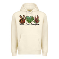 Sandshell Peace Love Orangutan Premium Hoodie - LillyAllenDesigns