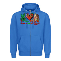 True Royal peace love Christmas cakes Zipper Hoodie - AdoDesignShop