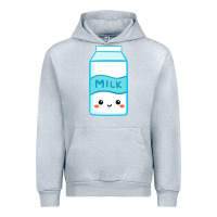 Heather Grey milk Urban Hoodie - DesigneFamous