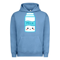 Pigment Pebble Blue milk Urban Hoodie - DesigneFamous