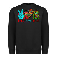 Black peace love tequila Heavyweight Sweatshirt - AdoDesignShop