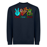Navy peace love tequila Heavyweight Sweatshirt - AdoDesignShop