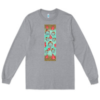 Heather Grey american football with lightning bolt  pen wrap Long Sleeve Tee - BundleAndBundleShop