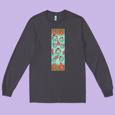 American Football With Lightning Bolt  Pen Wrap Long Sleeve Tee Designed By Bundleandbundleshop