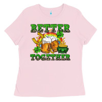 Bubblegum Pink Better together St. Patrick's Day Ladies Tee - CowGirlArtShop
