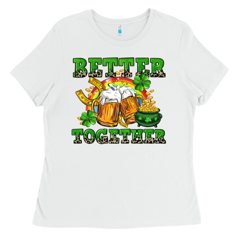 Better Together St. Patrick's Day Ladies Tee by CowGirlArtShop | Teevron