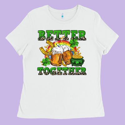 Better Together St. Patrick's Day Ladies Tee Designed By Cowgirlartshop