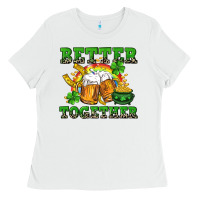 White Better together St. Patrick's Day Ladies Tee - CowGirlArtShop