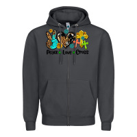Smoke peace love cross Zipper Hoodie - AdoDesignShop