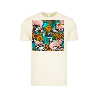 Vintage Arctic american yorkshire pig seamless pattern Vintage Tee - FaDigitalArtStudio