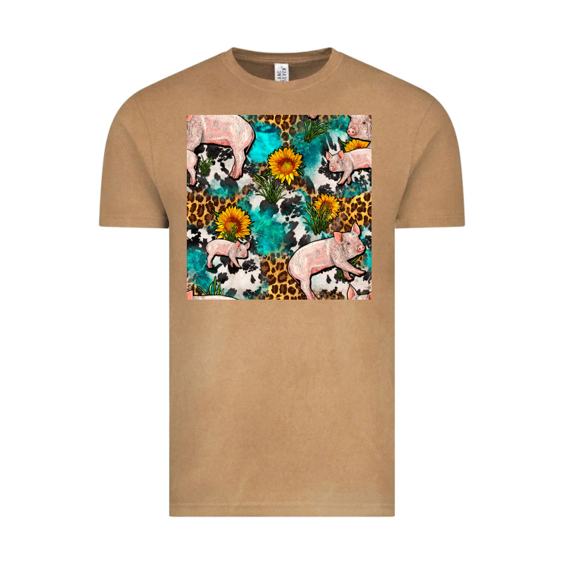 American Yorkshire Pig Seamless Pattern Vintage Tee by FaDigitalArtStudio | Teevron