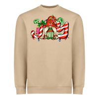 Mushroom joy with gnomes and christmas cookie and candies Heavyweight Sweatshirt - AdoDesignShop