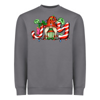 Storm joy with gnomes and christmas cookie and candies Heavyweight Sweatshirt - AdoDesignShop