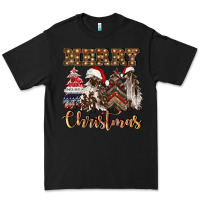 Black merry christmas trees Premium Tee - CowGirlArtShop